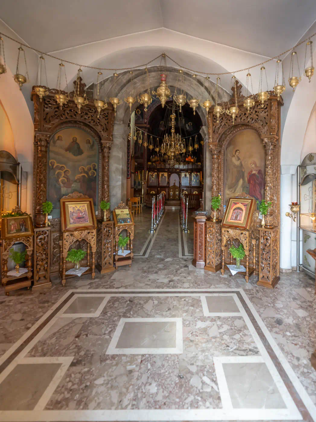 Inside Panagia Kalyviani monastery