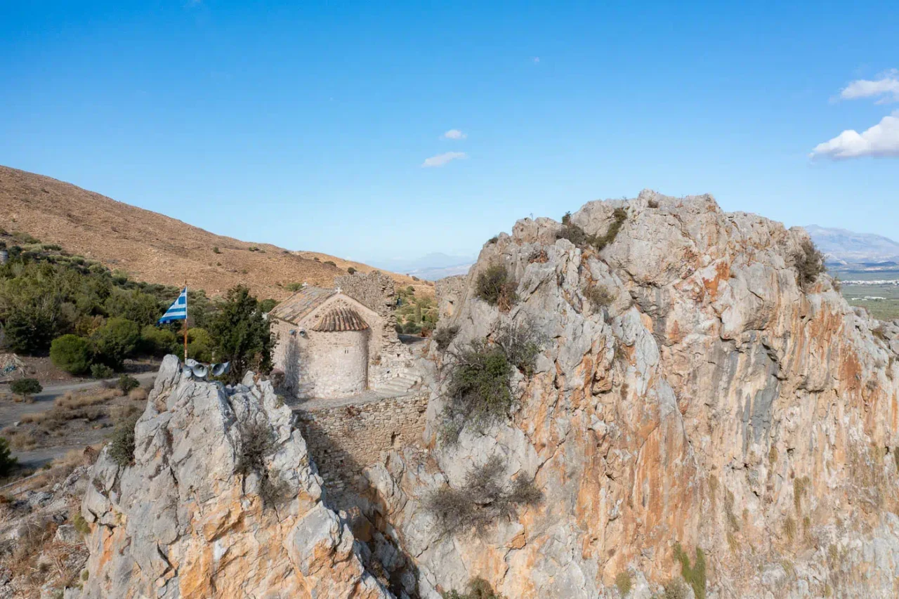 Charakas Fortress and Afentis Christos church, Asterousia mountains