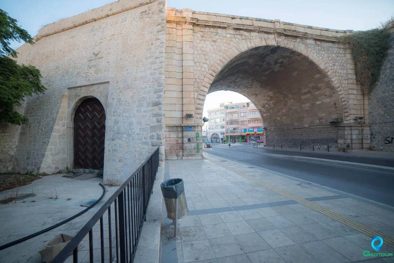 Pantokrator Gate or Chanioporta from outside the walls