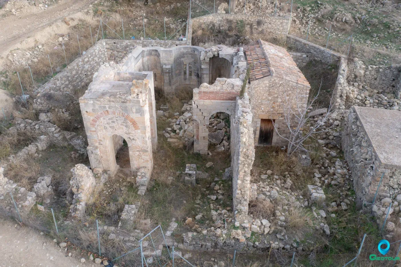 Sotiras Christos church in Mikra Episkopi abandoned village in Municipality of Minoa Pediada, Heraklion