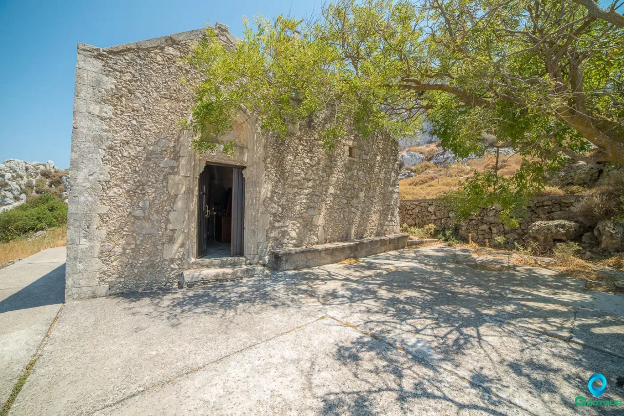 The two-aisled church of Agios Georgios (Saint George) and Panagia (Virgin Mary)