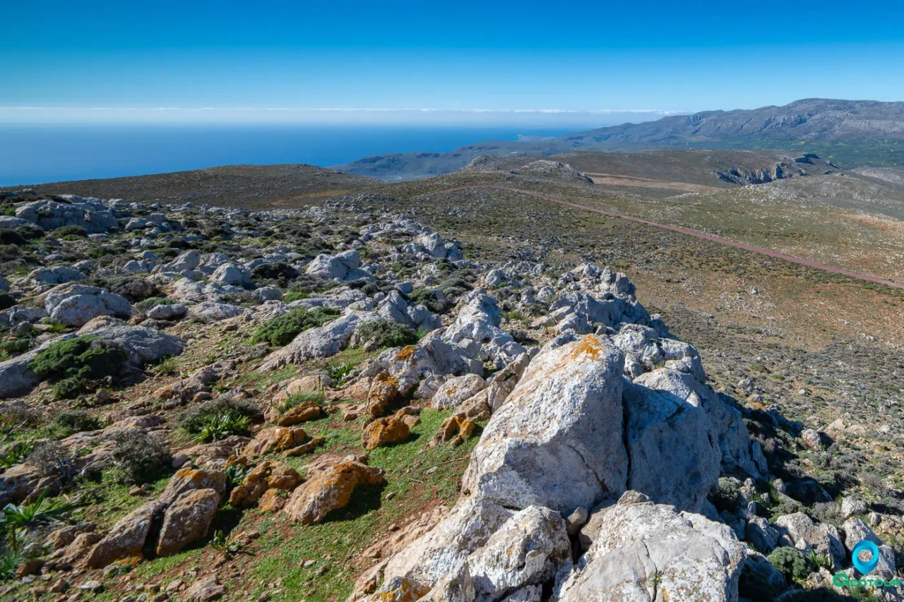 Traostalos Peak Sanctuary facing soith towards Zakros