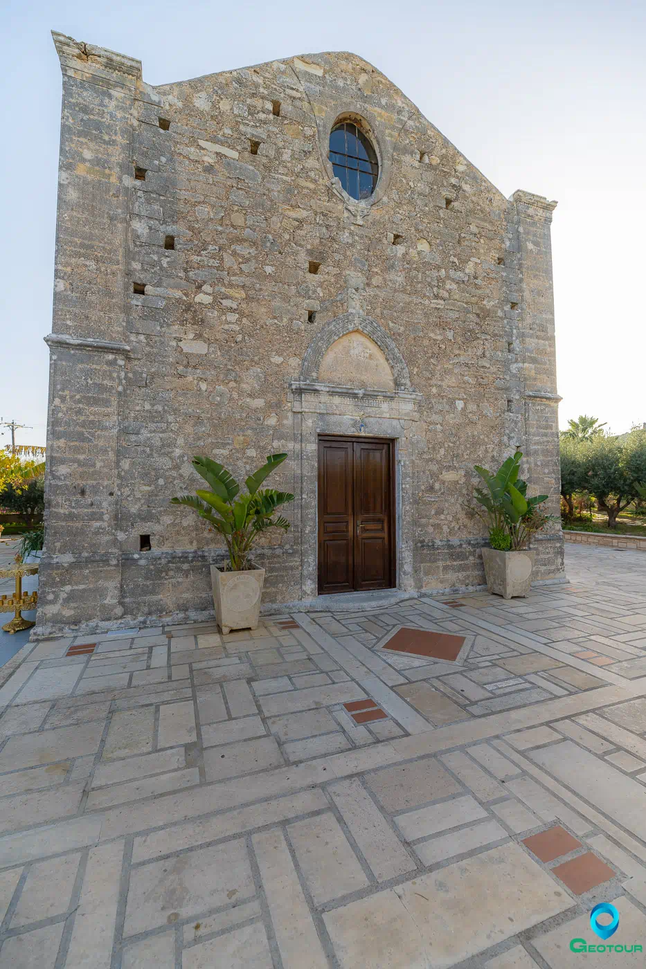 Chalevi Monastery entrance in Chromonastiri near Rethymno