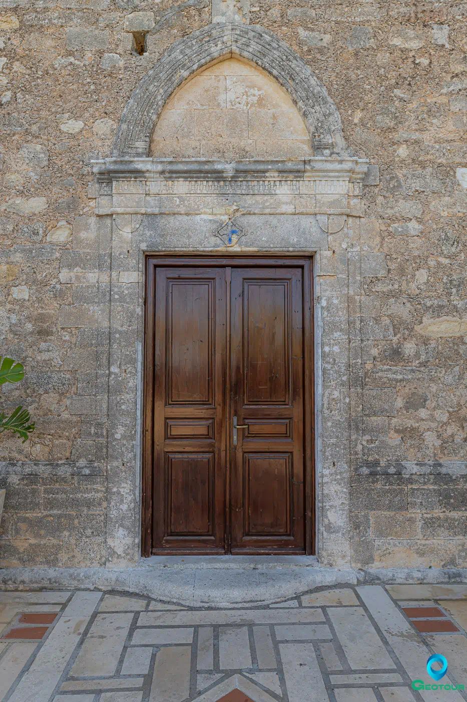 Chalevi Monastery entrance in Chromonastiri near Rethymno